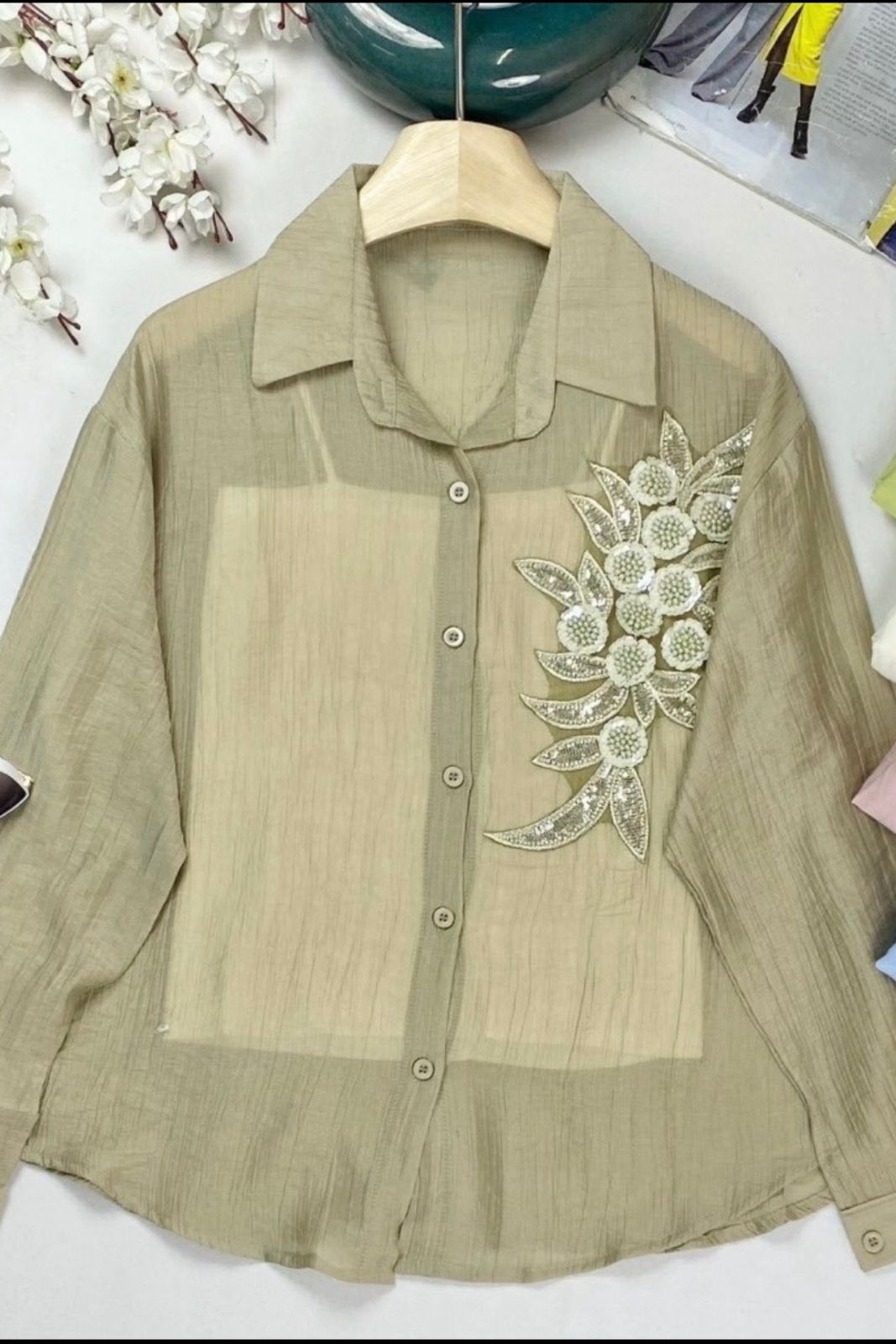 Greenish Grey Shirt