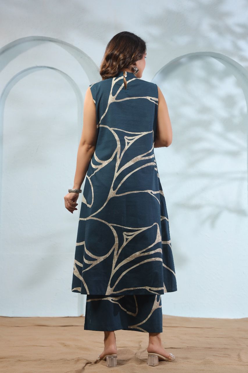 Paheli Dark Teal Blue Cordset