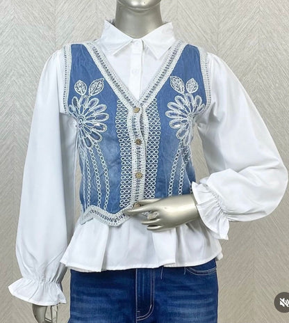 Denim Vest Shirt