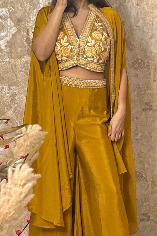 Mustard Three Piece Dress