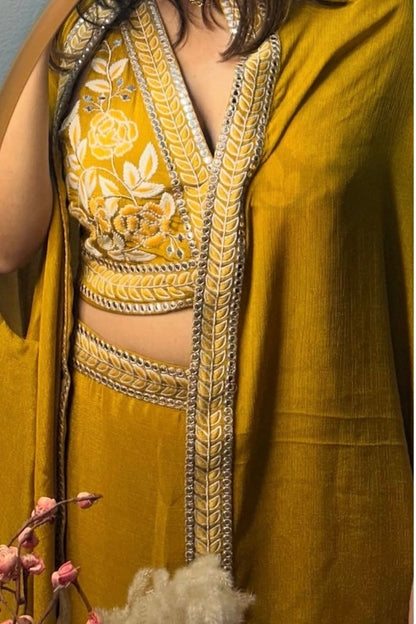 Mustard Three Piece Dress