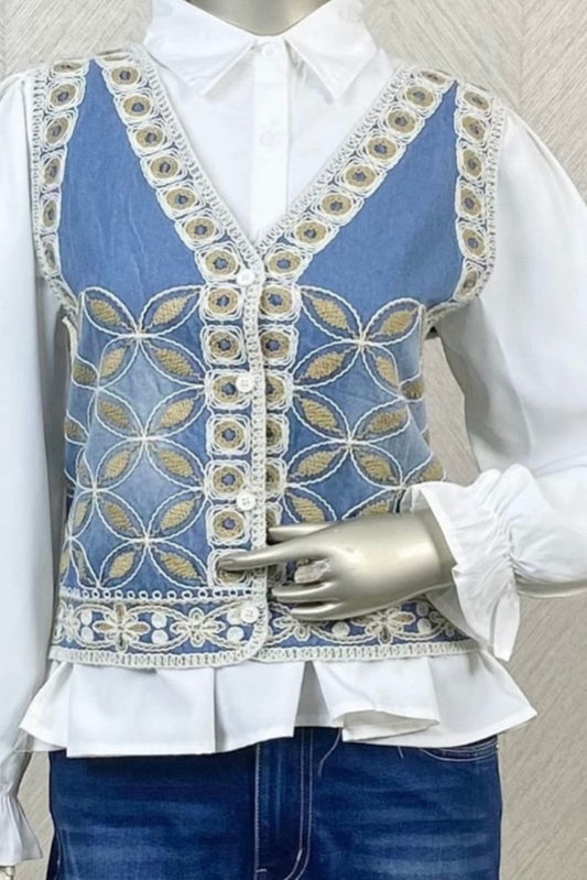 Denim Vest Shirt